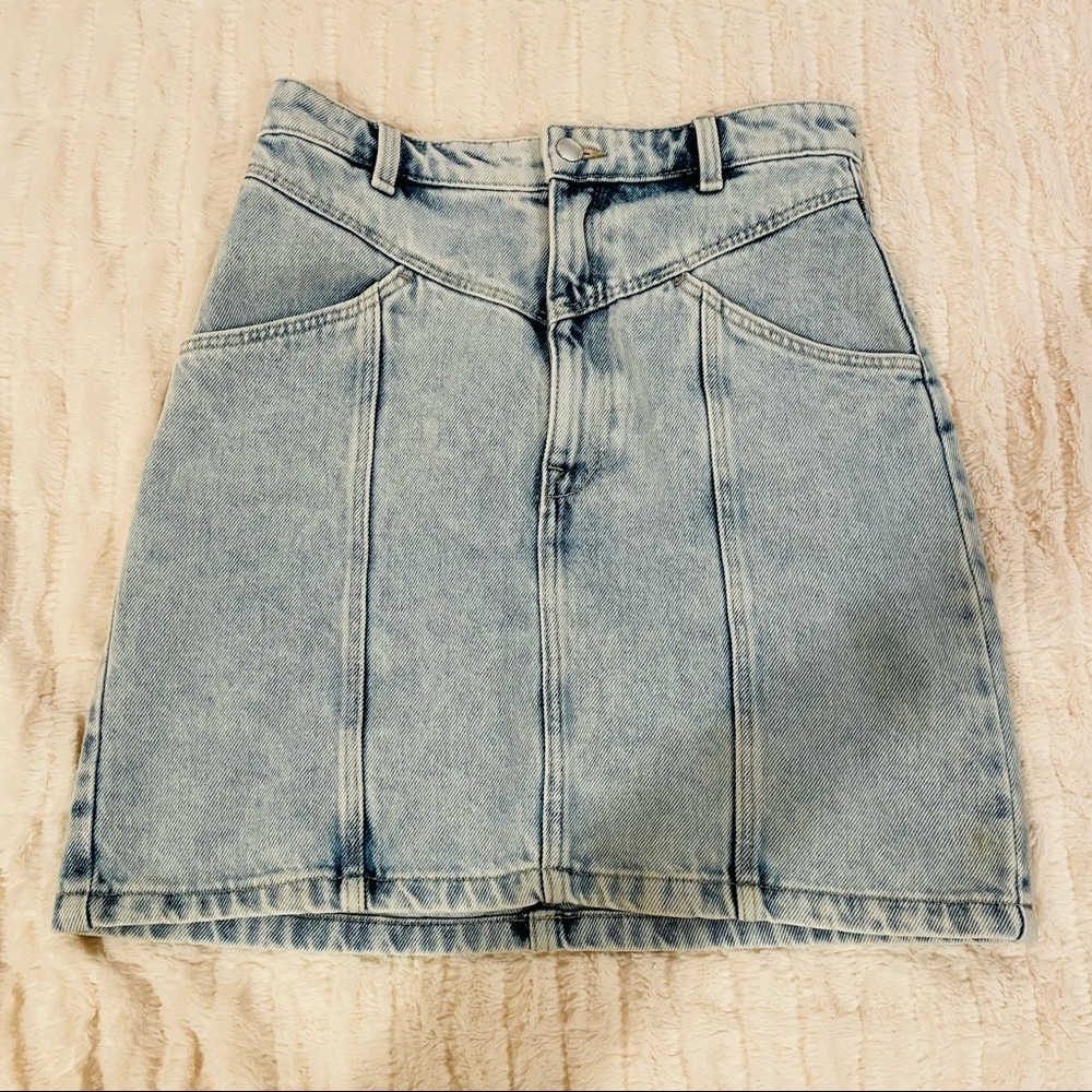 High rise Denim skirt